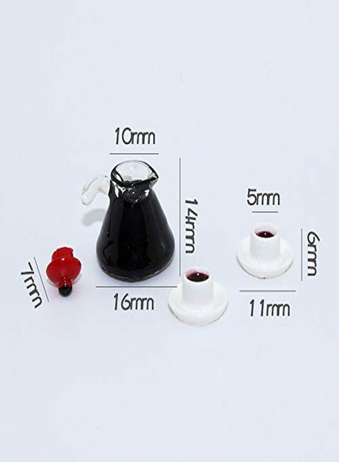 Kryoflare Miniature Coffee Pot Dollhouse Miniature, Creative Home Scene Model， Modern Cafe Dining Accessory 1:12，Doll Kitchen Play Christmas Party Decoration Keychain Earring Making - Image 5